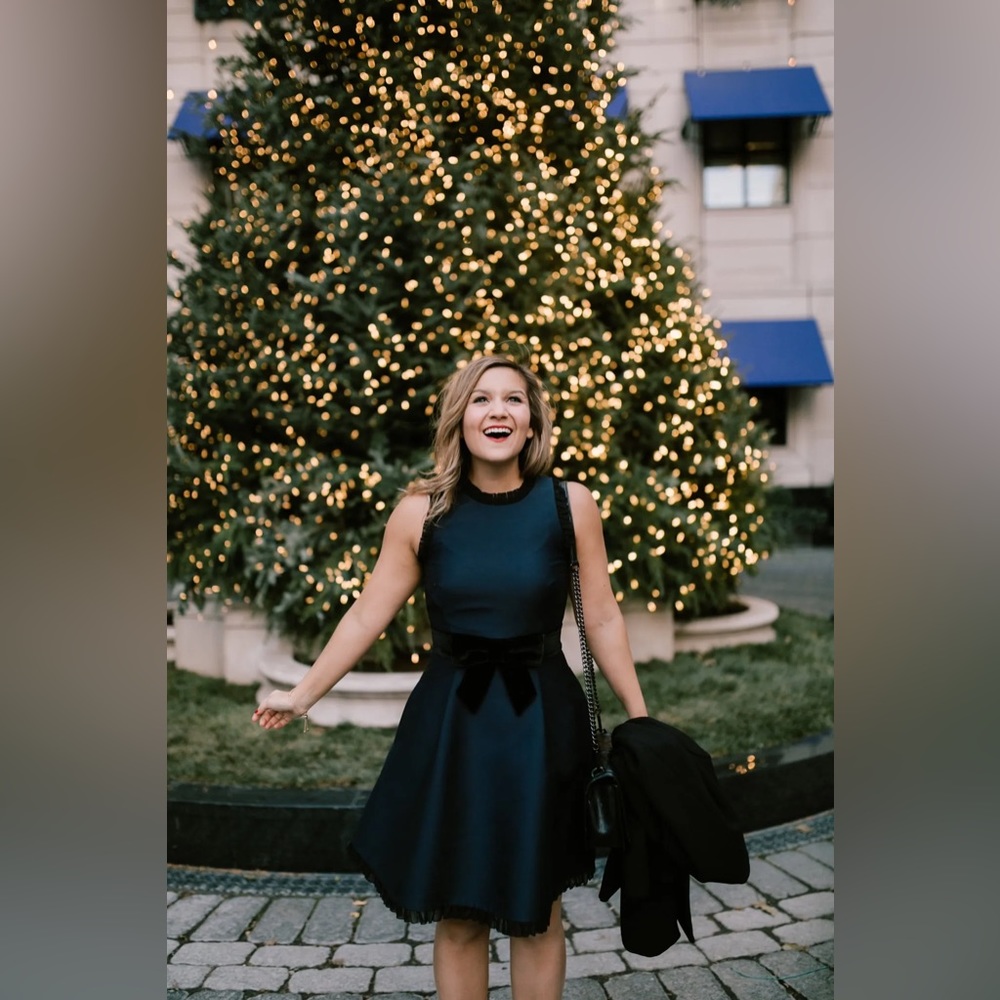 Kate Spade Velvet Bow Dress